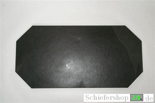 Schieferplatte 25  x  50  cm achteckig kaufen bei Schiefershop24